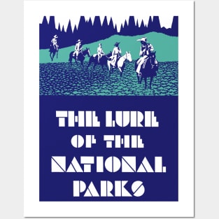 Vintage Travel Poster USA The Lure of the National Parks Posters and Art